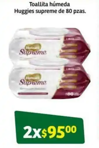 Toallita Húmeda Huggies Supreme 2x80 pzas