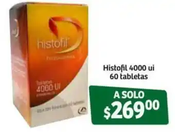 Soriana Súper Histofil 4000ui 60 tabletas oferta
