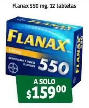 Soriana Súper Flanax 550mg 12 tabletas oferta
