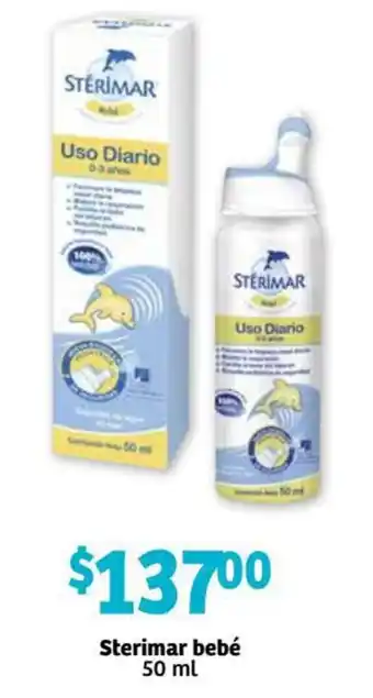 Mega Soriana Sterimar Bebé 50ml oferta