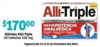 Alliviax 550mg 20 tabletas