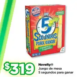 Bodega Aurrerá Novelty juego de mesa 5 segundos para ganar oferta