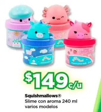 Bodega Aurrerá Squishmallows slime con aroma oferta