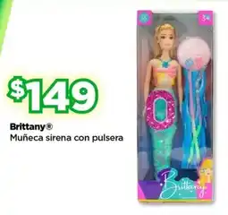Bodega Aurrerá Brittany muñeca sirena con pulsera oferta