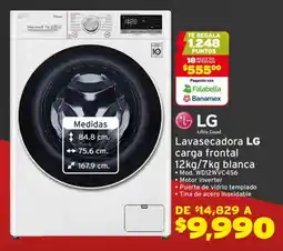 Soriana Híper LG lavasecadora carga frontal oferta