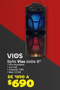 Soriana Híper VIOS bafle doble 8" oferta