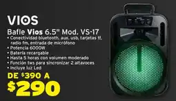 Soriana Híper VIOS bafle 6.5" VS-17 oferta