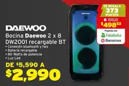 Soriana Híper Daewoo bocina 2x8 DW2001 oferta