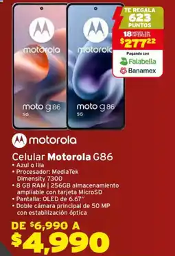 Soriana Híper Motorola G86 celular oferta