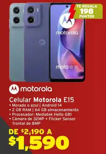 Motorola E15 celular