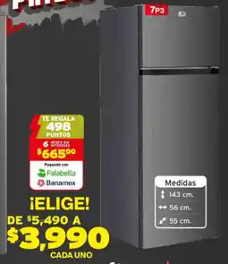 Soriana Híper VIOS refrigerador con dispensador 7p3 oferta