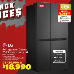 Soriana Híper LG refrigerador duplex 23P3 oferta