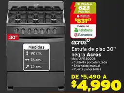 Soriana Híper Acros estufa de piso 30" oferta