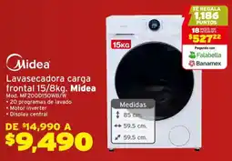 Soriana Híper Midea lavasecadora carga frontal oferta