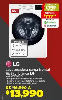 Soriana Híper LG lavasecadora carga frontal oferta