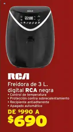 Soriana Híper RCA freidora digital 3L oferta