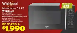Soriana Híper Whirlpool microondas 0.7 p3 oferta