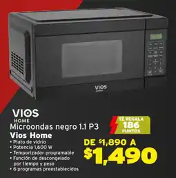 Soriana Híper VIOS microondas 1.1 P3 oferta
