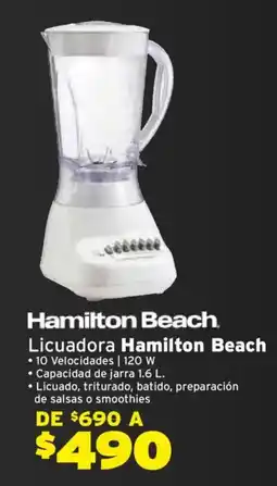Soriana Híper Hamilton Beach licuadora oferta
