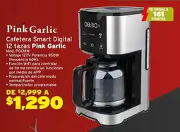 Soriana Híper Pink Garlic cafetera smart digital 12 tazas oferta