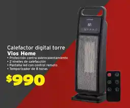 Soriana Híper Vios Home calefactor digital torre oferta