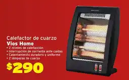 Soriana Híper Vios Home calefactor de cuarzo oferta