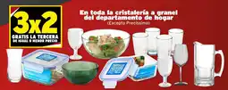 Soriana Híper En toda la cristalería a granel del departamento de hogar oferta
