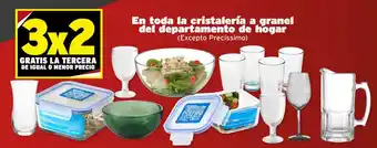 Soriana Híper En toda la cristalería a granel del departamento de hogar oferta
