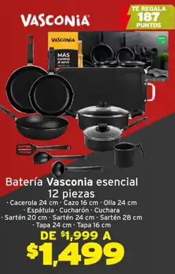 Soriana Híper Vasconia bateria esencial oferta