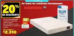 Soriana Híper Dormimundo colchon vancouver individual oferta