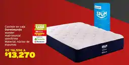 Soriana Híper Dormimundo colchon en caja wonder matrimonial oferta