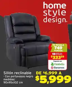 Soriana Híper Sillón reclinable oferta