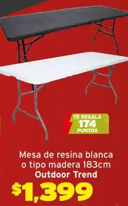 Soriana Híper Outdoor Trend mesa de resina oferta