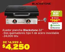 Soriana Híper Blackstone asador plancha 22" oferta