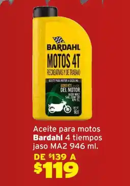 Soriana Híper Bardahl aceite para motos oferta