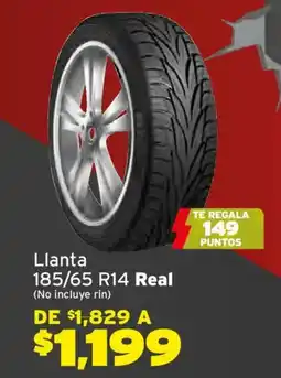 Soriana Híper Real llanta 185/65 R14 oferta