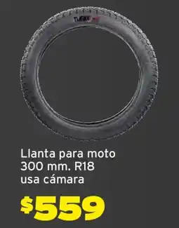 Soriana Híper Llanta para moto 300 mm R18 oferta