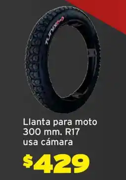 Soriana Híper Llanta para moto 300 mm R17 oferta