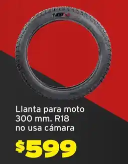 Soriana Híper Llanta para moto 300 mm R18 oferta