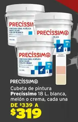 Soriana Híper Precíssimo cubeta de pintura oferta