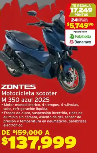 Zontes motocicleta scooter M 350 2025