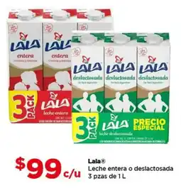Bodega Aurrerá Lala leche entera o deslactasoda oferta