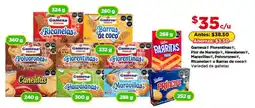 Bodega Aurrerá Gamesa, Florentinas, Flor de Naranjo, Hawalanas, Maravillas, Polvorones, Ricanelas o Barras de coco galletas oferta