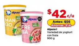 Bodega Aurrerá Alpura yoghurt con fruta oferta