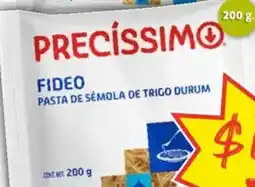 Soriana Híper Precíssimo fideo pasta de sémola de trigo durum oferta