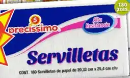 Soriana Híper Precissimo servilletas oferta