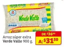 Soriana Híper Verde Valle arroz súper extra oferta