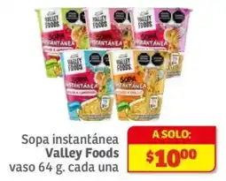 Soriana Híper Valley Foods sopa instantánea oferta