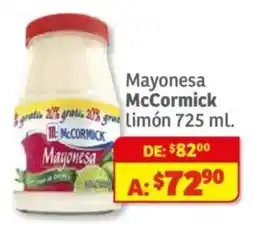 Soriana Híper McCormick mayonesa oferta