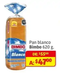 Soriana Híper Bimbo pan blanco oferta
